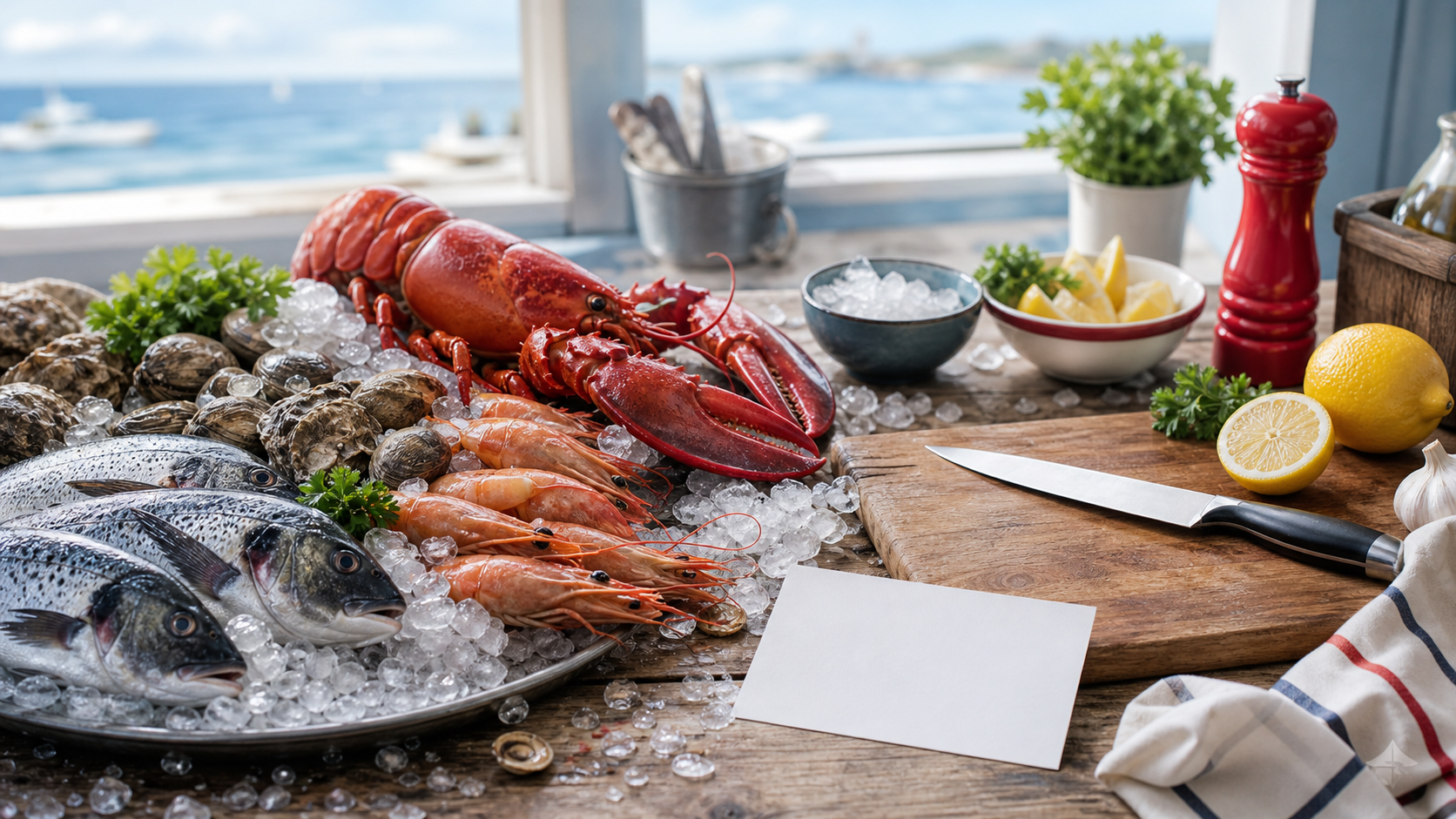 Illustrative editorial scene for asian coastal cooking